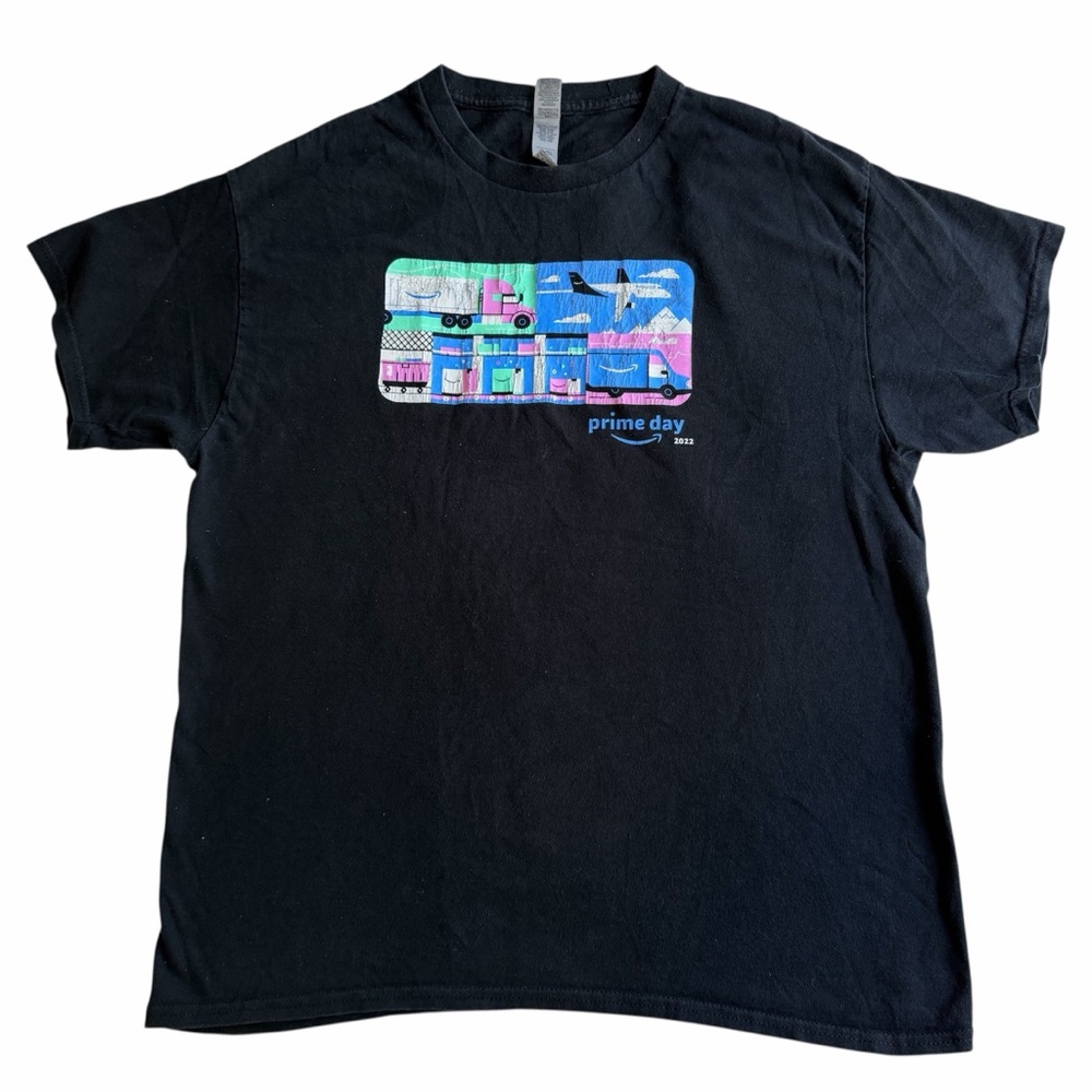 Amazon Prime Day 2022 Grahic T-Shirt Black Size L